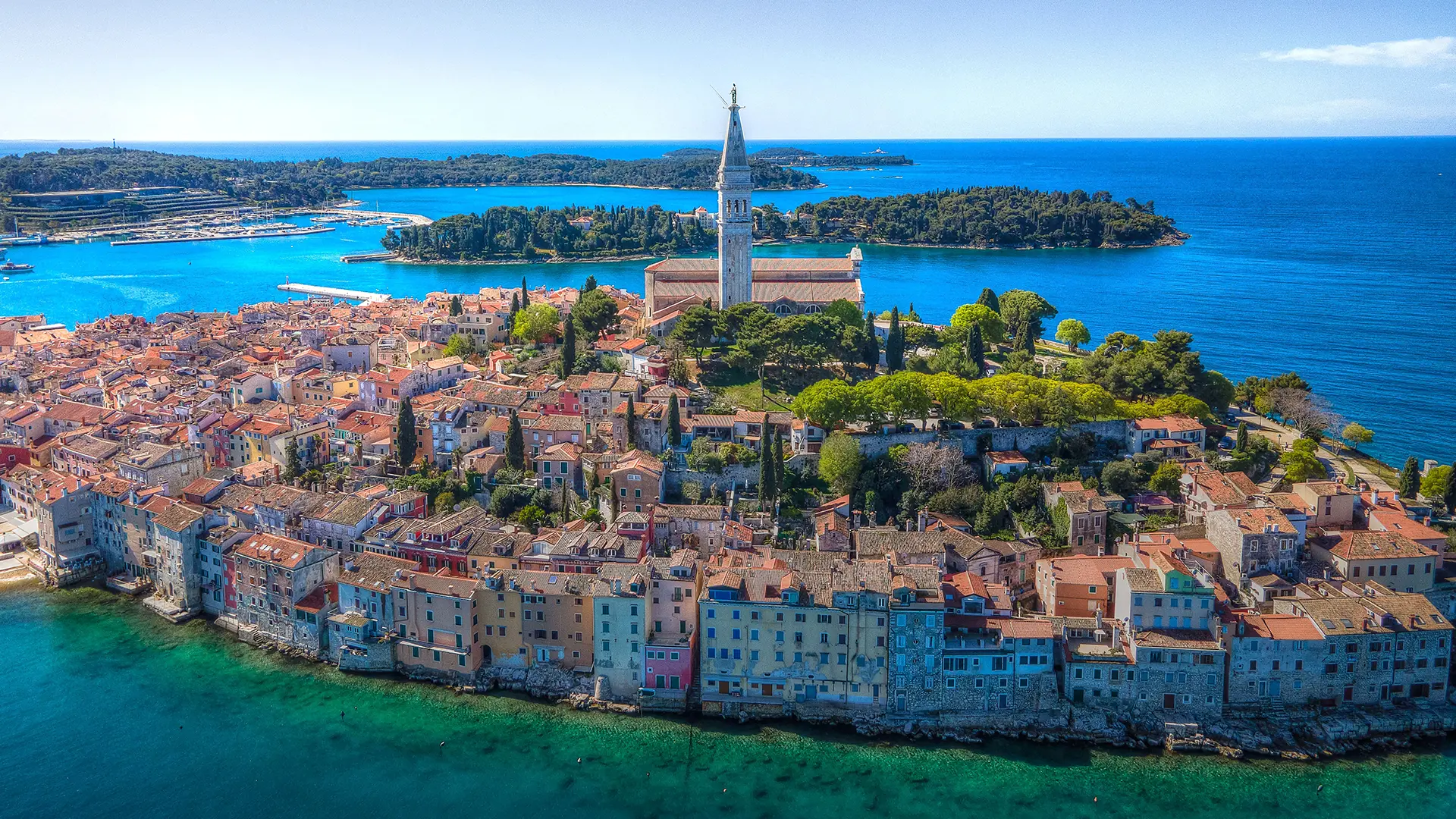 Panorama Rovinja Istra Hrvatska kombi prevoz putnika