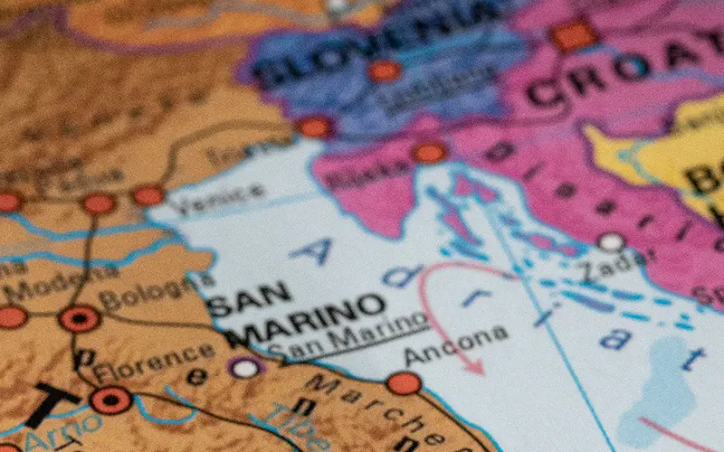 Istra na mapi