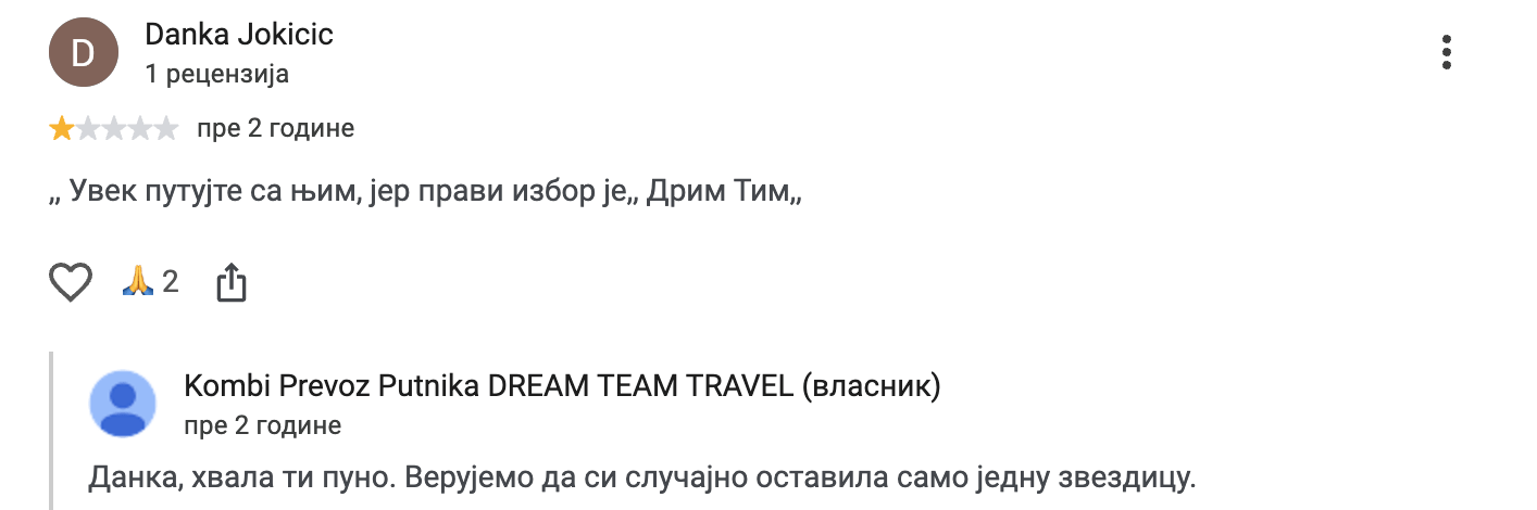 Danka Jokicic Dream Team Travel iskustvo