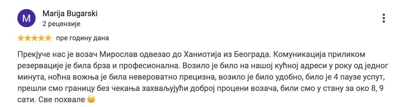 Marija Bugarski Dream Team Travel iskustvo