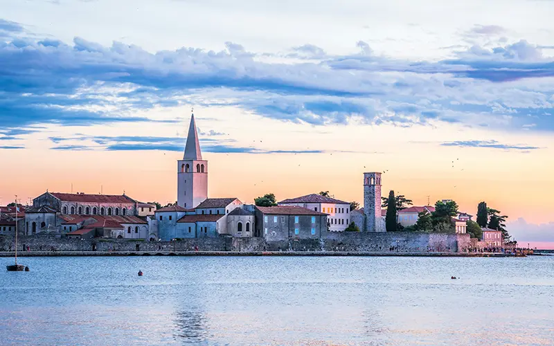 Pogled na Porec i Baziliku